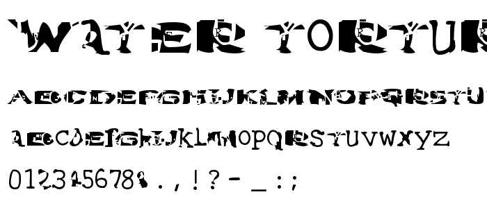 Water Torture font